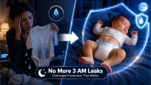 best overnight diapers bedtime routine — parent applying barrier cream to a baby's skin before fitting an overnight diaper, showing the correct preventive bedtime routine step