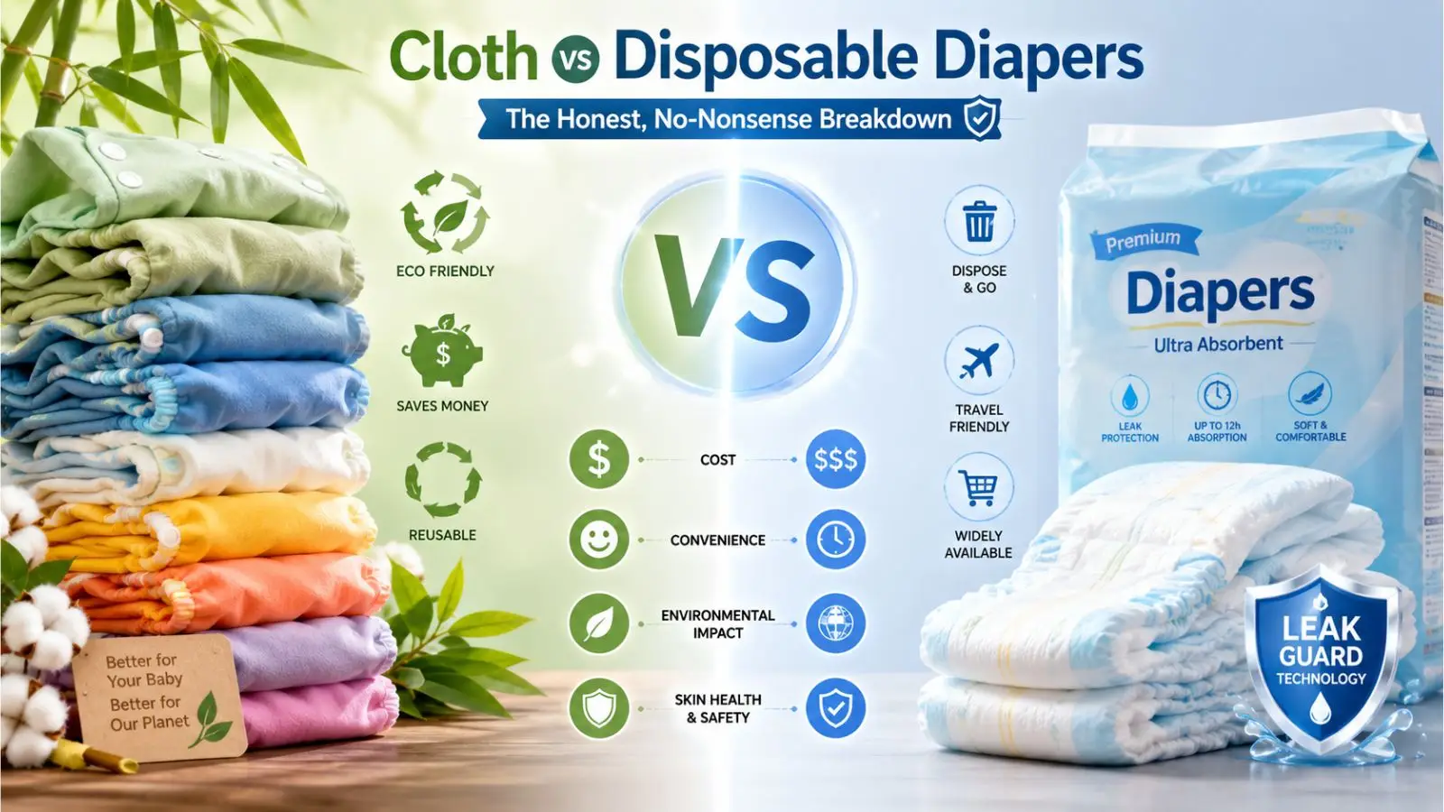 Cloth vs Disposable Diapers: Full Comparison